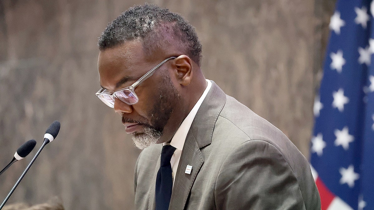 Mayor Johnson at a meeting