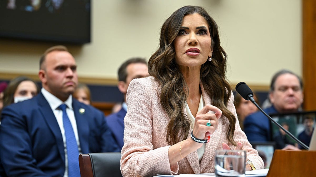 Kristi Noem testifies before Congress. 
