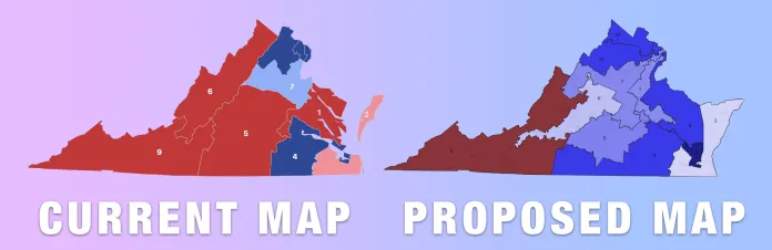Virginia state map