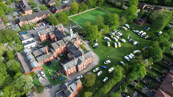 Aerial view of Webb House