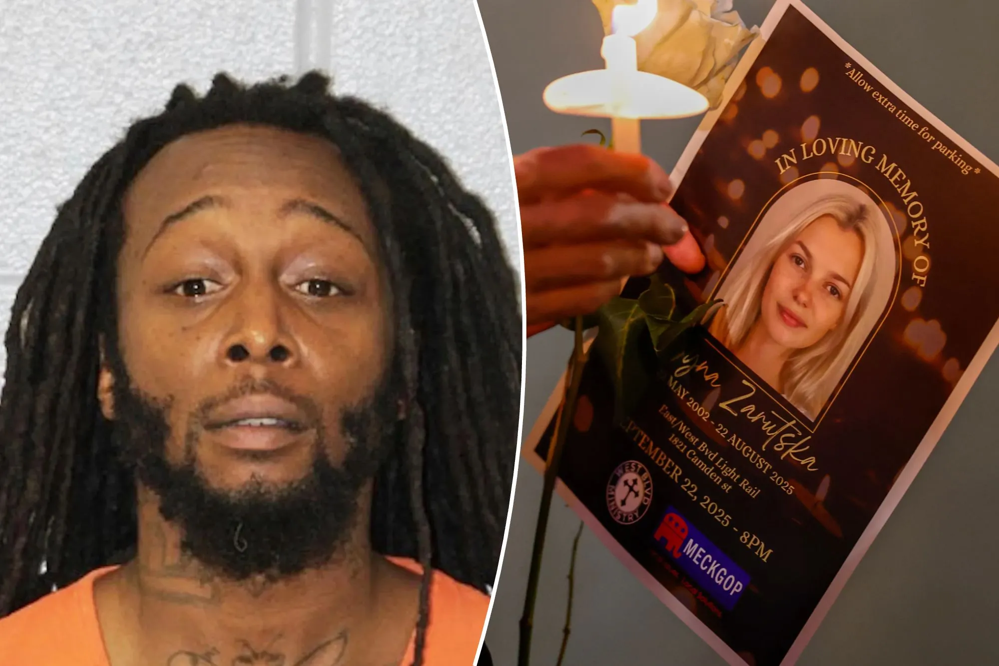 DeCarlos Brown Jr and Iryna Zarutska.