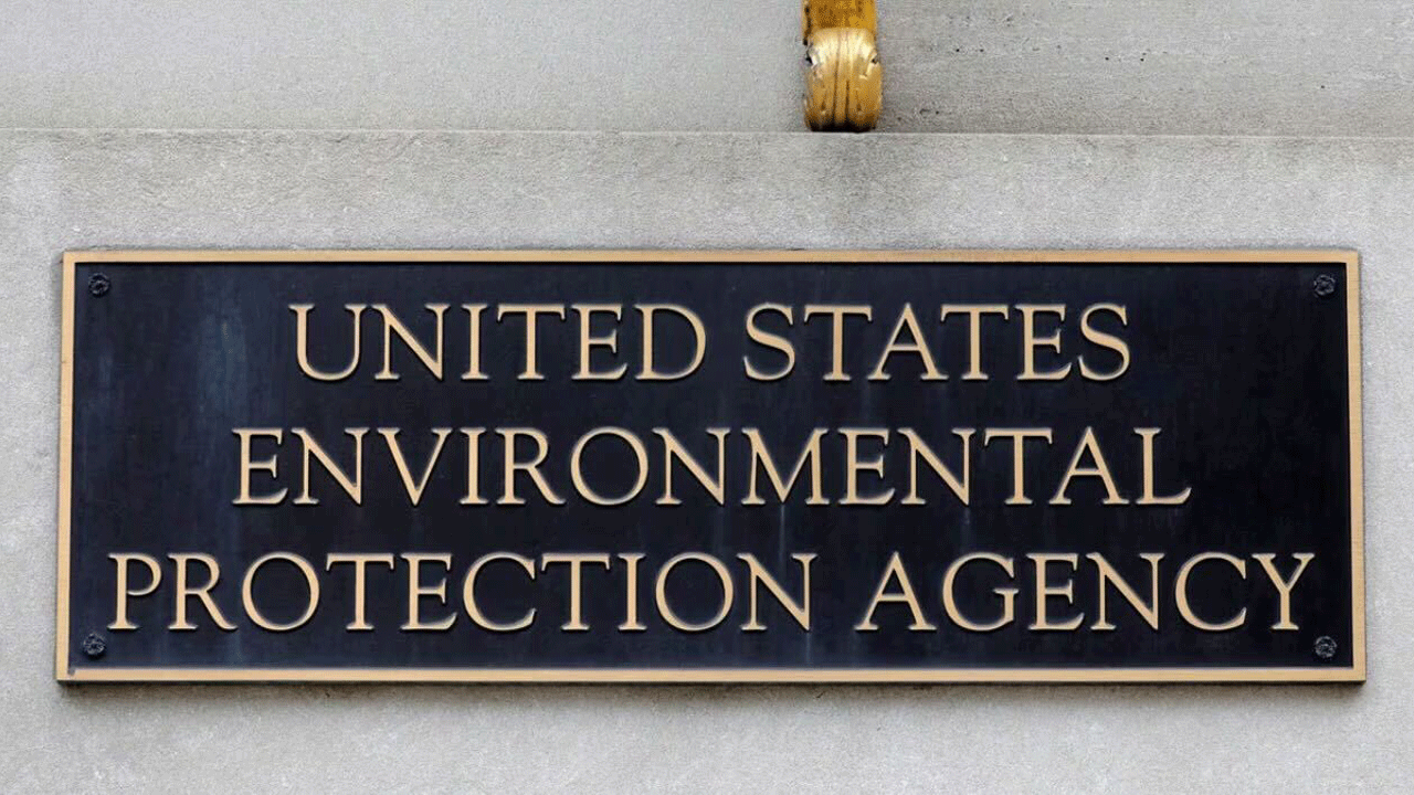 Signage at the United States Environmental Protection Agency headquarters in Washington, D.C.