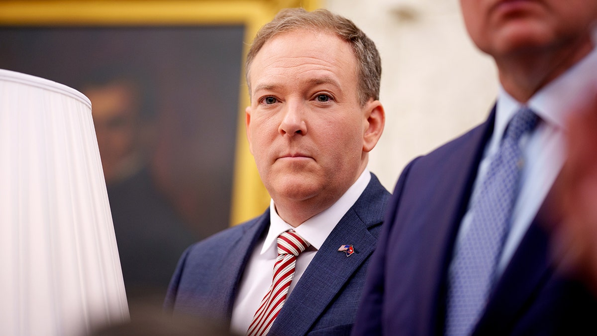 EPA Administrator Lee Zeldin standing with President Donald Trump and NATO Secretary General Mark Rutte in the Oval Office