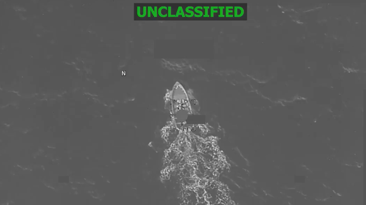 alleged drug trafficking vessel in the Pacific