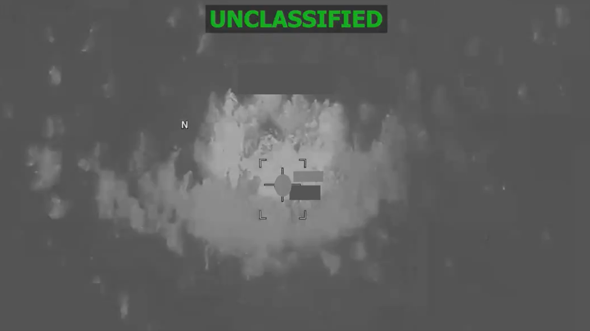 fiery explosion on alleged drug trafficking vessel in the Pacific