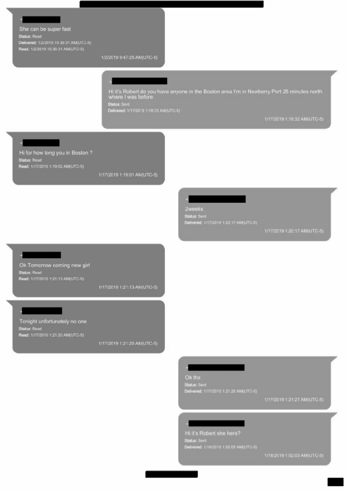 Texts allegedly between an intermediary and Hunter Biden.