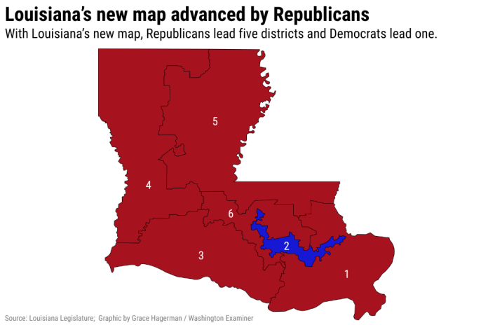 New 2026 Lousiana congressional map