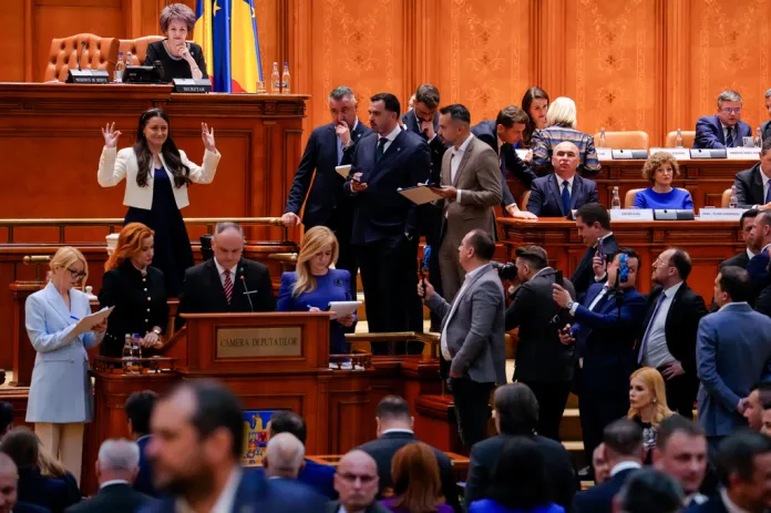 Romanian lawmakers vote to remove the prime minister in parliament