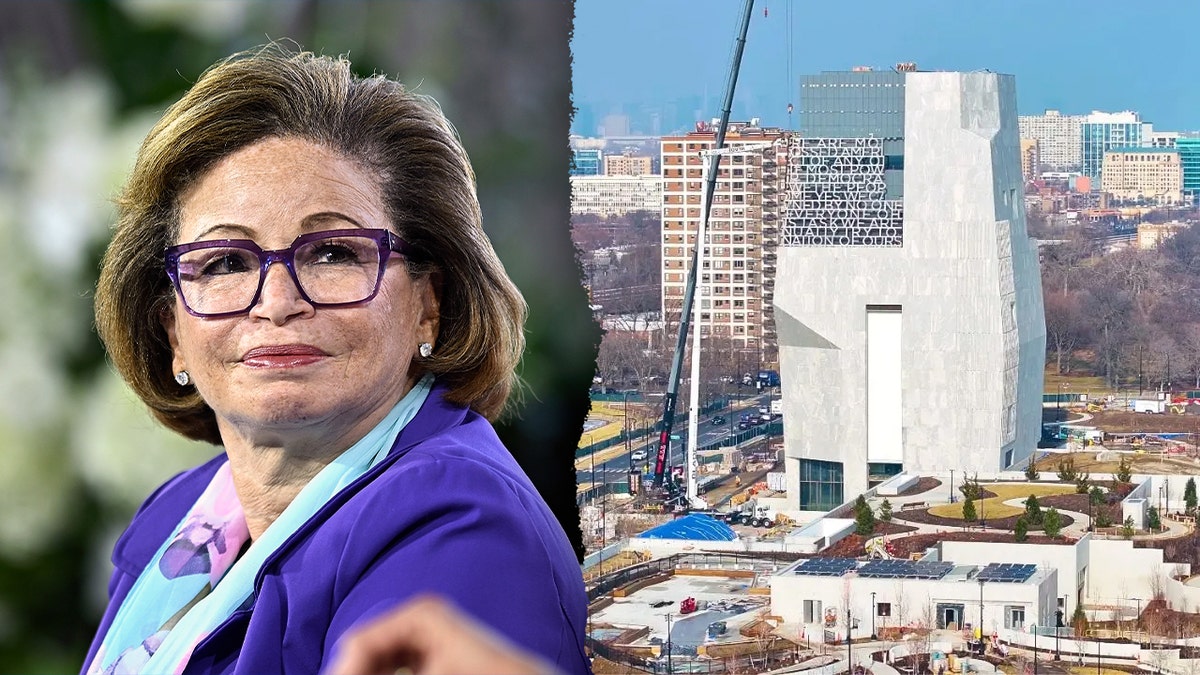 Obama Foundation CEO Valerie Jarrett standing near the Obama Presidential Center construction site in Chicago