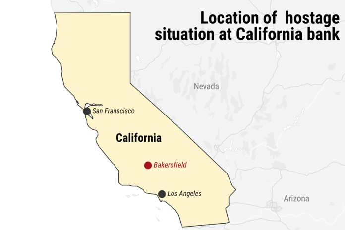 Location of Bakersfield, California