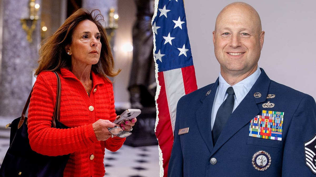 Lisa McClain, left, pictured alongside Ray Steir, right.