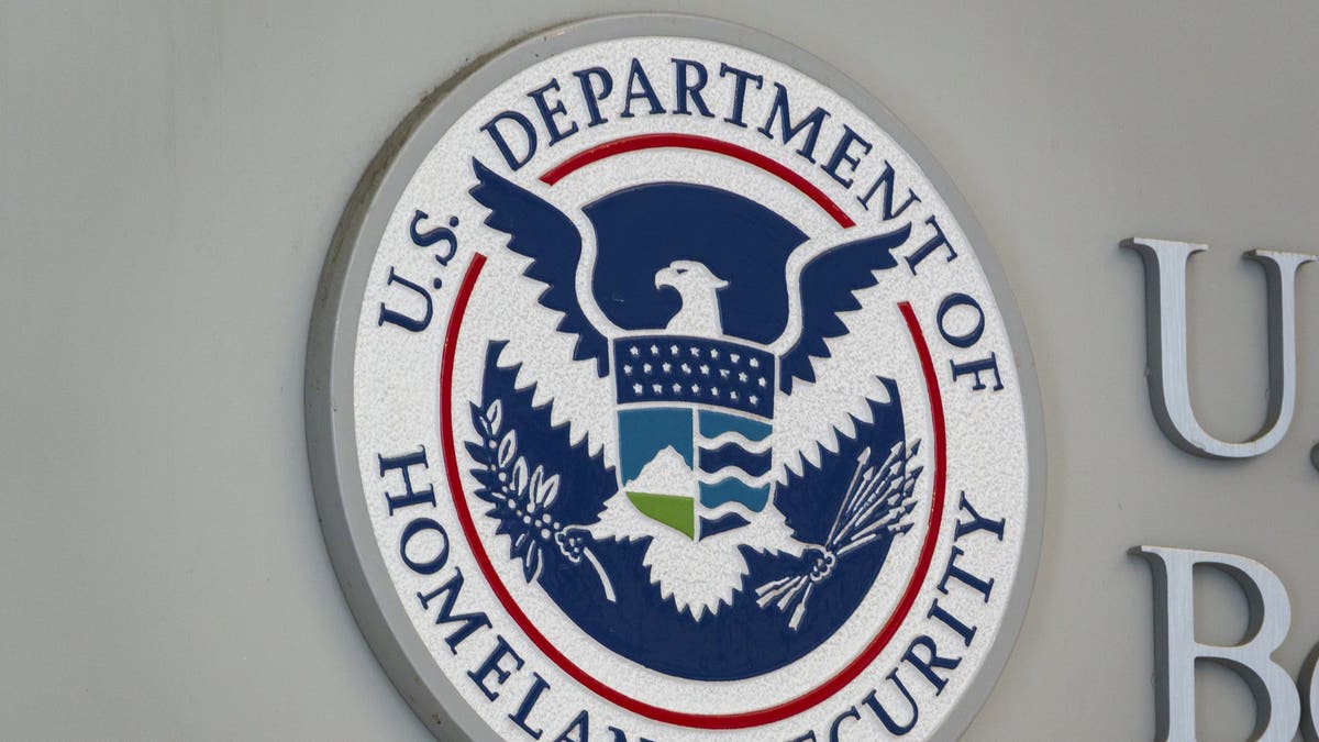 A U.S. Department Of Homeland Security and U.S. Customs and Border Protection sign is displayed at the U.S. Customs and Border Protection Headquarters on May 18, 2025 in Washington, DC.