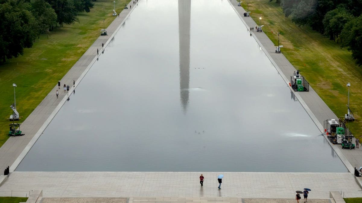 reflecting pool aerial