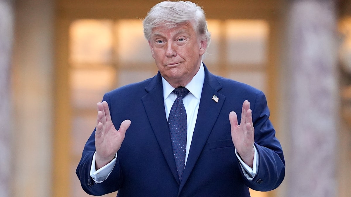 president donald trump talks with his hands