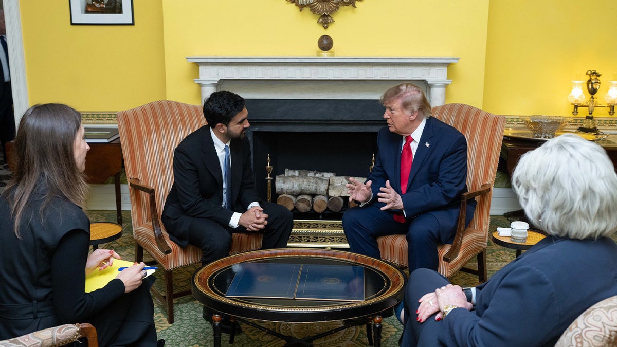 Trump and Mamdani meeting inside Gracie Mansion in NYC.
