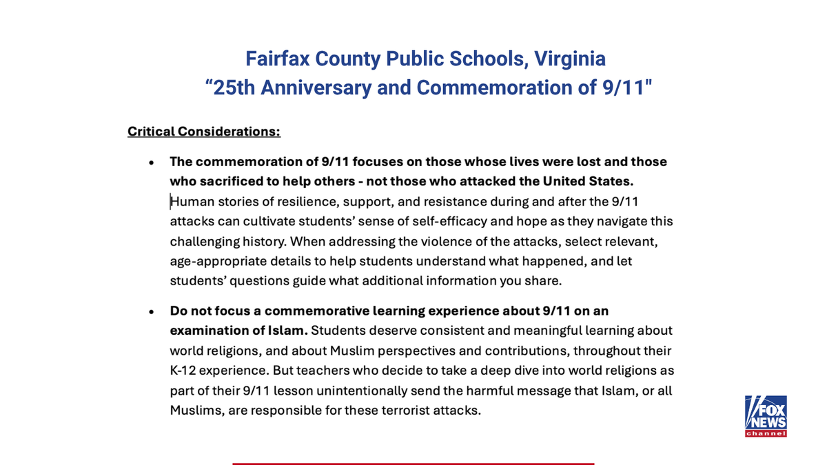 Fairfax County Public Schools provides teachers a guide that includes