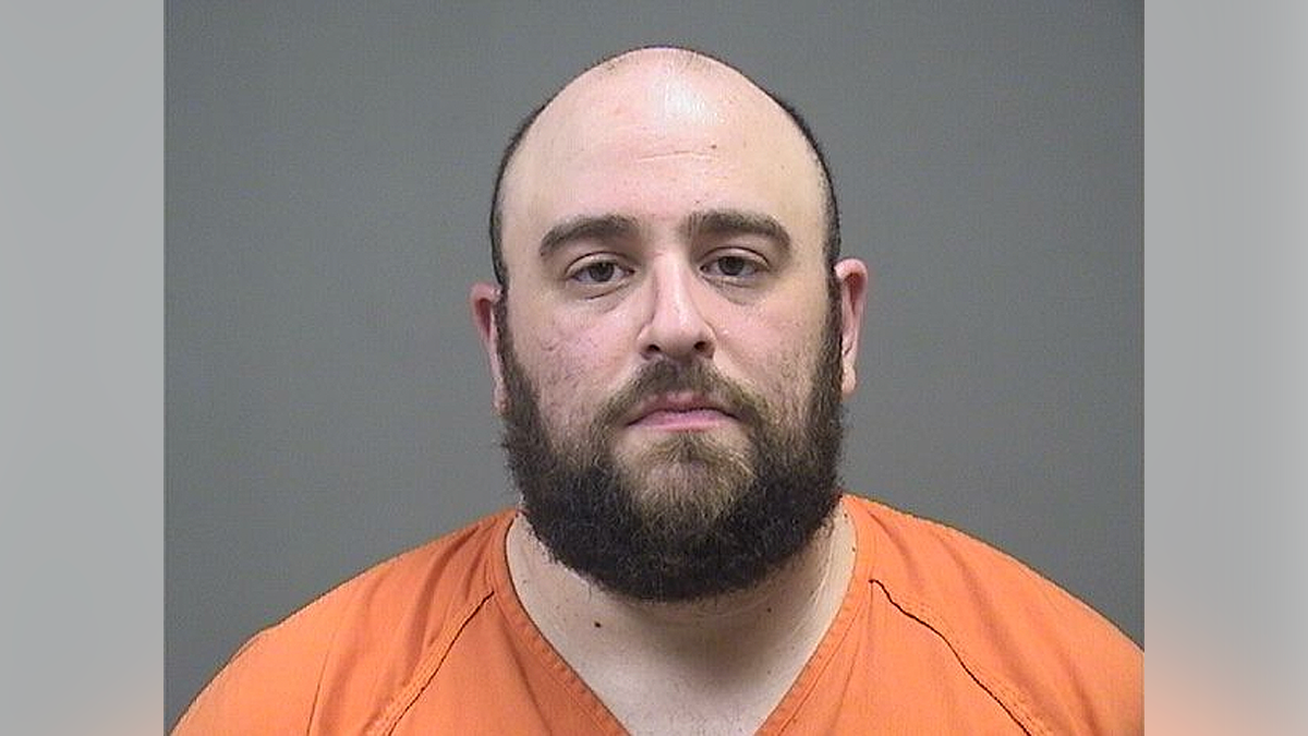 Patrick Havas in a booking photo after his arrest following the Canfield Fair incident involving Amy Acton