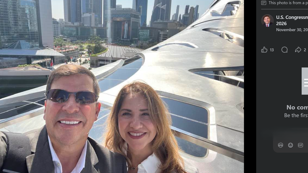 Rep. Vicente Gonzalez during a trip to Abu Dhabi