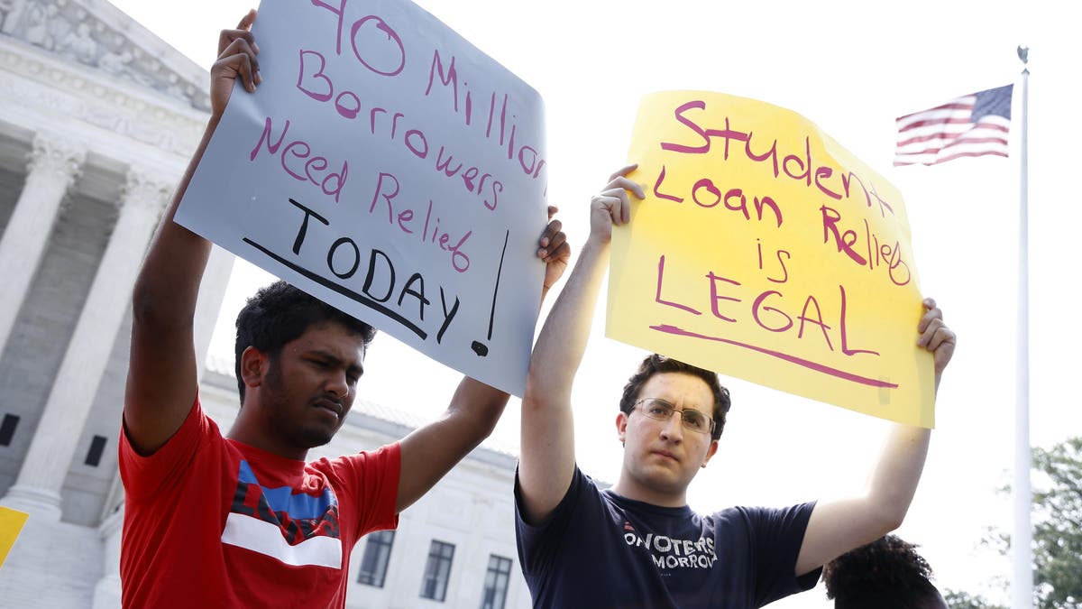 Student loan debt protest