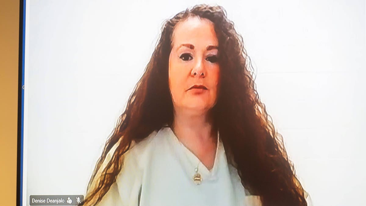 Christa Gail Pike appears remotely during a hearing in Knox County Criminal Court.